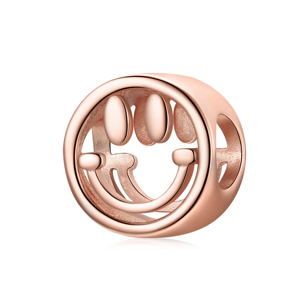 pandora style rose gold lucky smile charm scc1787