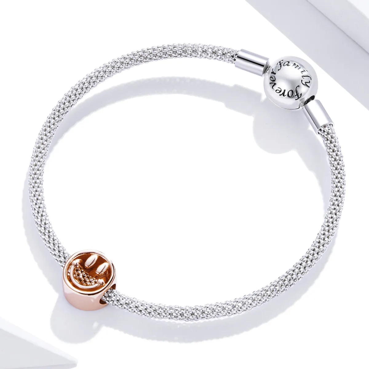 Pandora Style Rose Gold Lucky Smile Charm - SCC1787