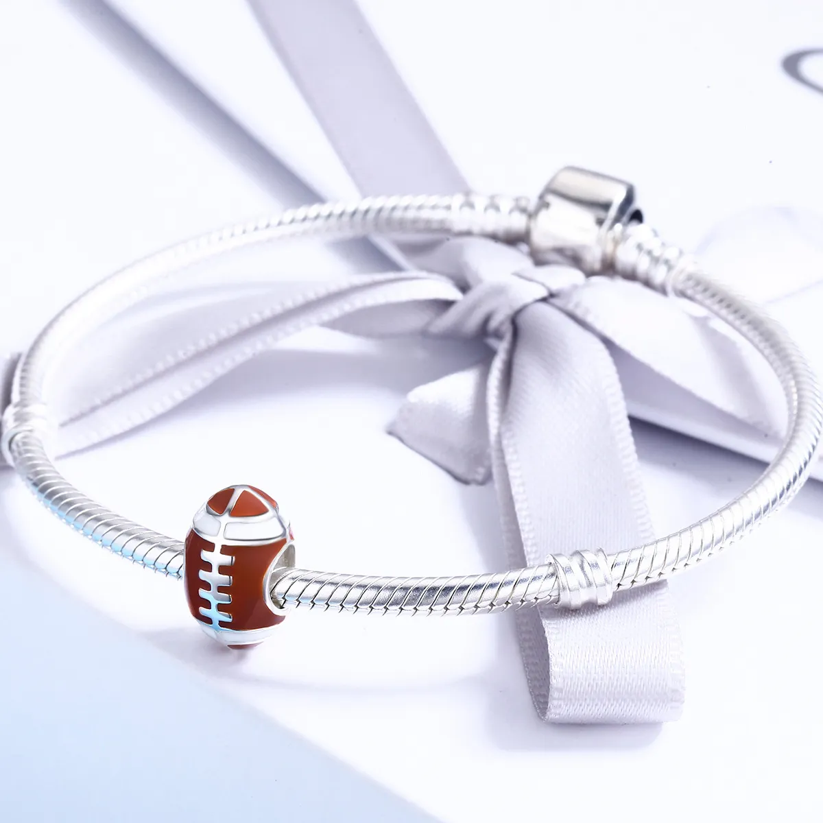 Pandora Style Silver American Football Charm - SCC442