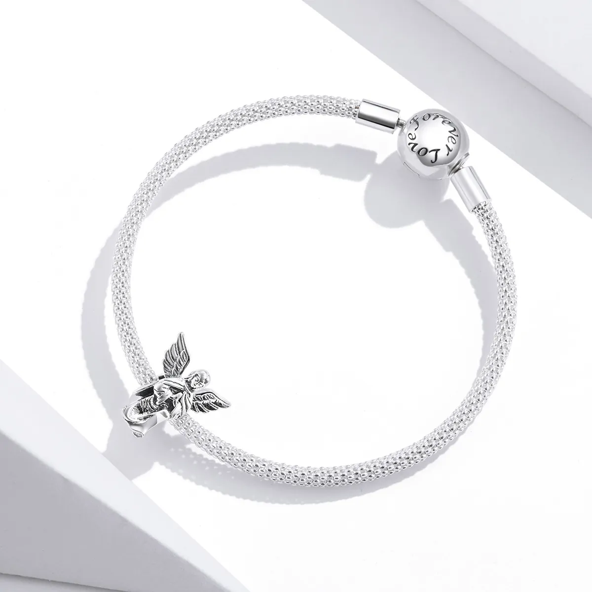 Pandora Style Silver Angel of Love Charm - BSC314