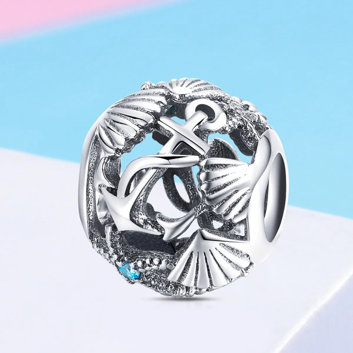 Pandora Style Silver Beach Charm - SCC995