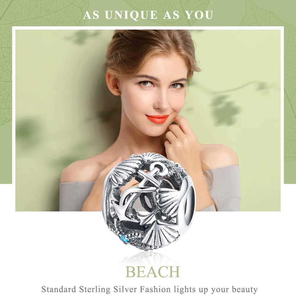 Pandora Style Silver Beach Charm - SCC995