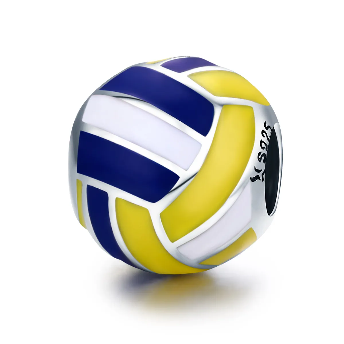 Pandora Style Silver Beach Volleyball Charm - SCC448