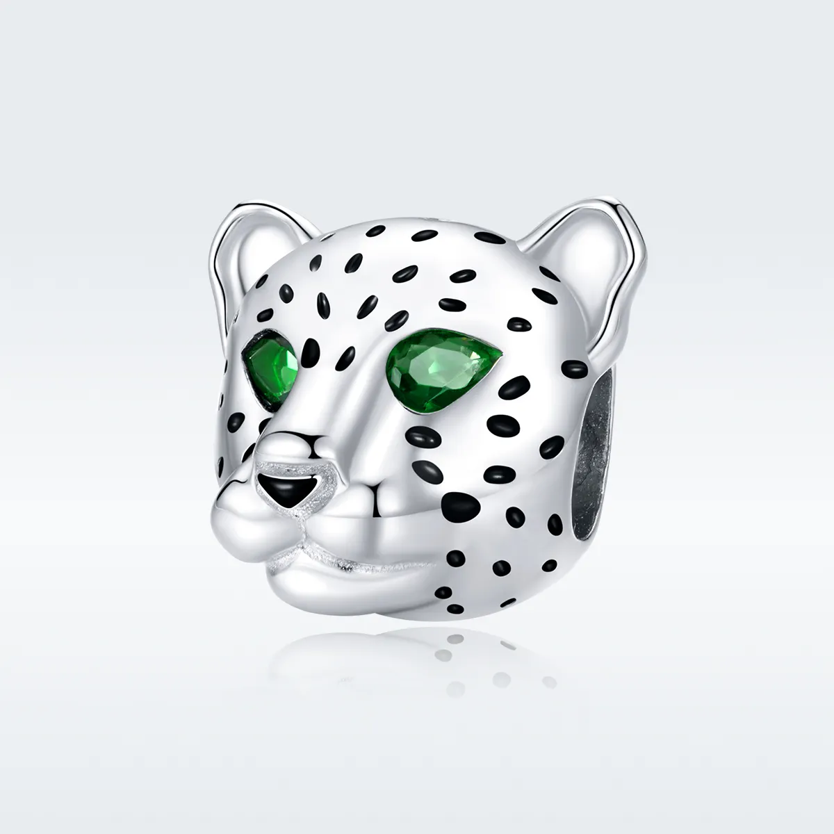 Pandora Style Silver Cheetah Head Charm - SCC1675