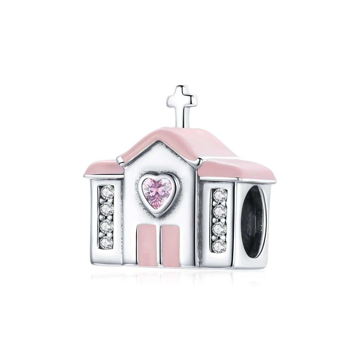 Pandora Style Silver Church Charm - SCC1810