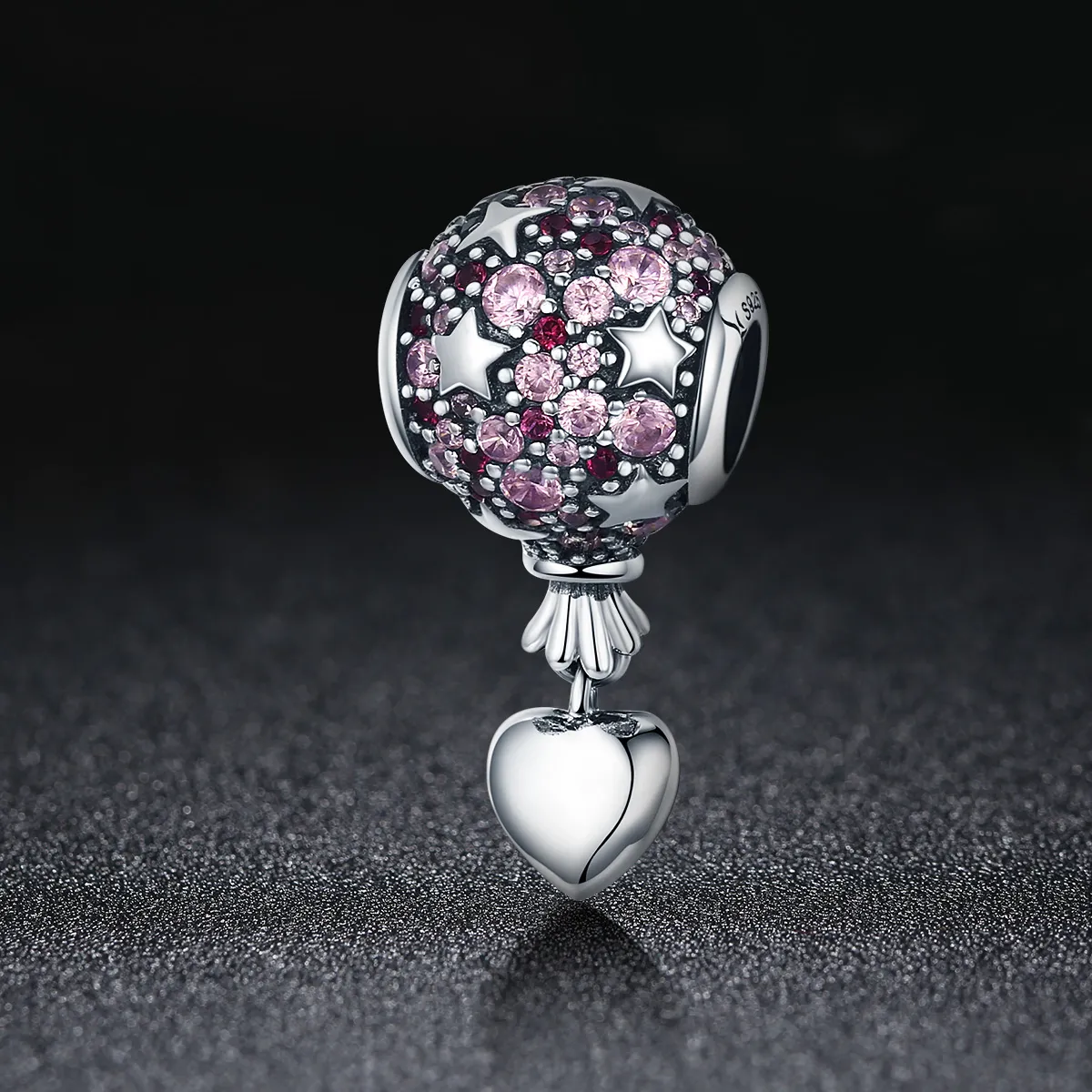 Pandora Style Silver Confession Balloon Charm - SCC517