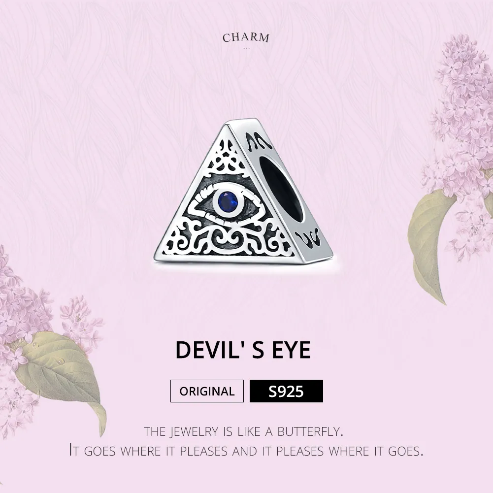 Pandora Style Silver Devil's Eye Charm - SCC1567