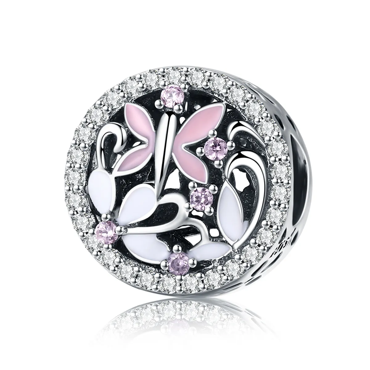 pandora style silver dragonfly charm scc757