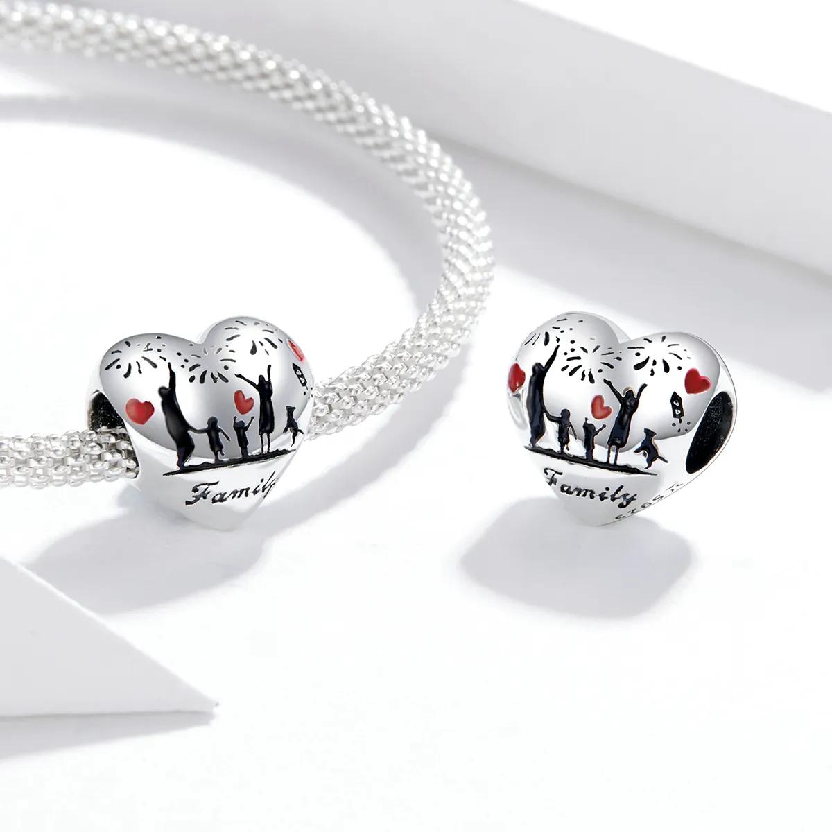 Pandora Style Silver Family Love Charm - SCC1634