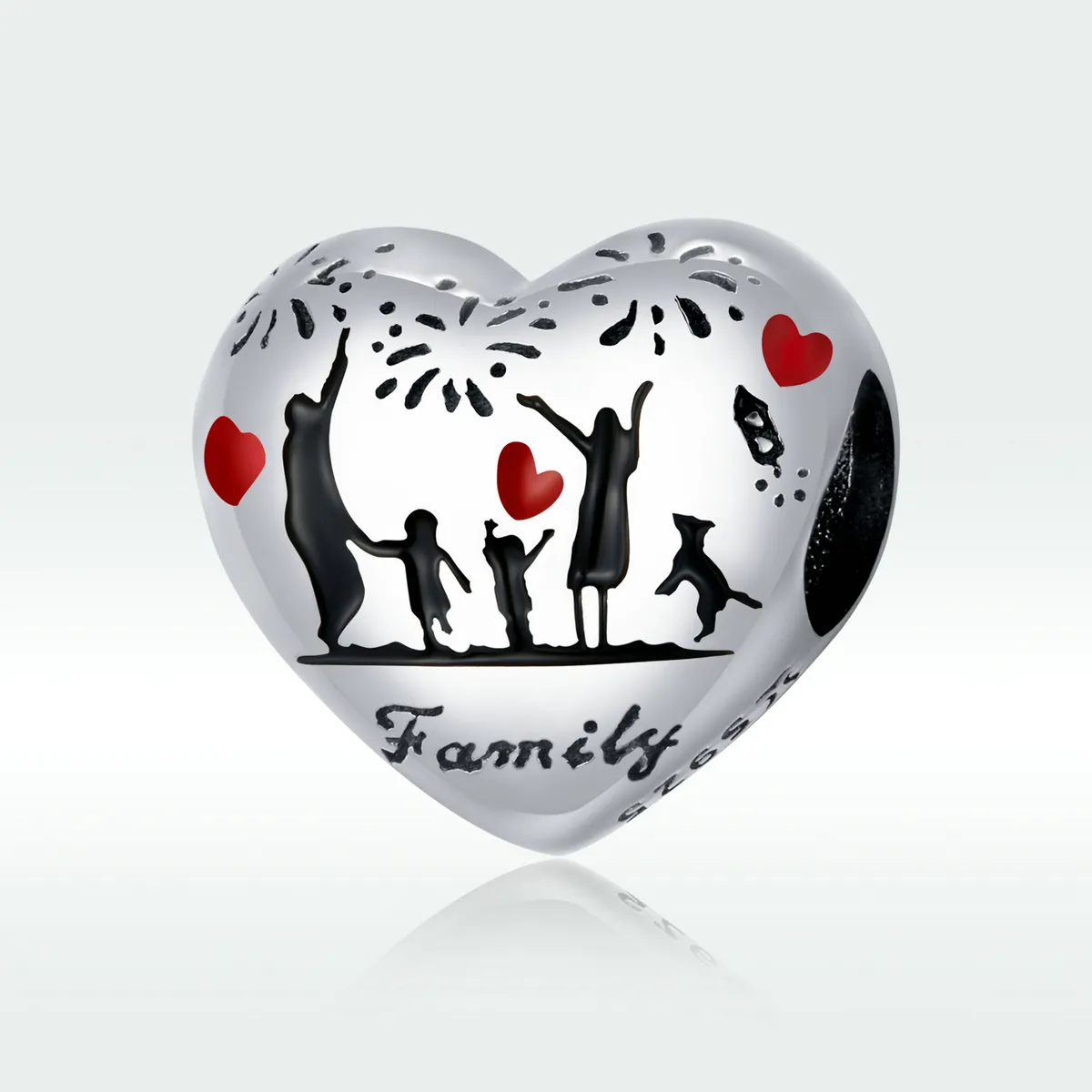 Pandora Style Silver Family Love Charm - SCC1634