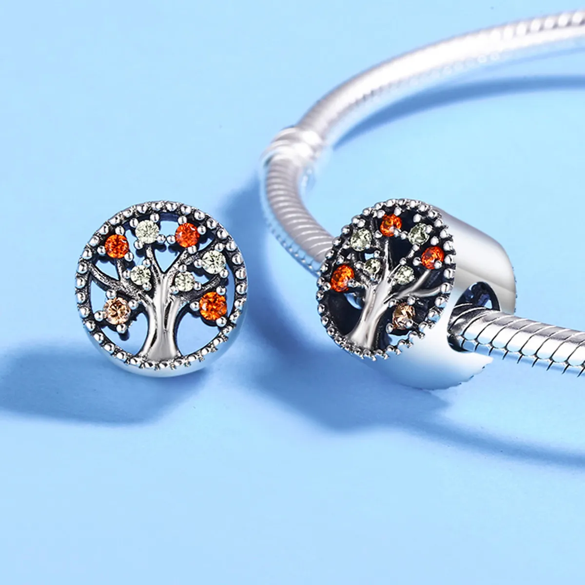 Pandora Style Silver Fruit of Autumn Charm - SCC219