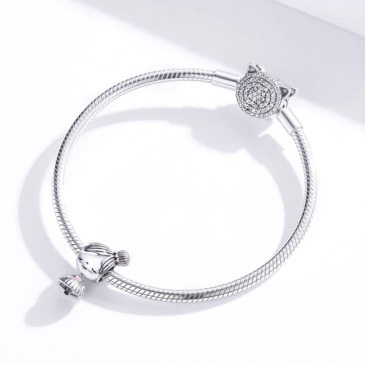 Pandora Style Silver Its A Girl Charm - SCC1335