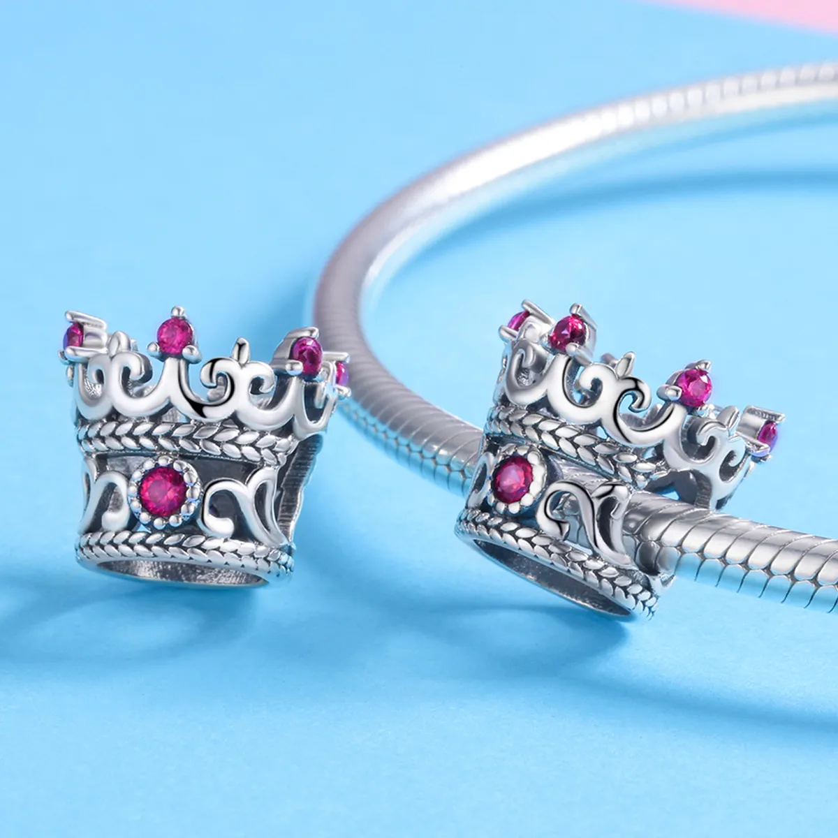 Pandora Style Silver King's Crown Charm - SCC776