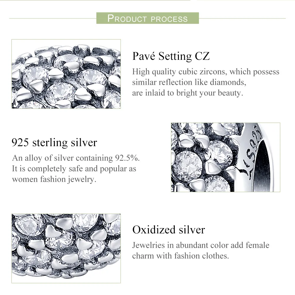 Pandora Style Silver Light Charm - SCC733