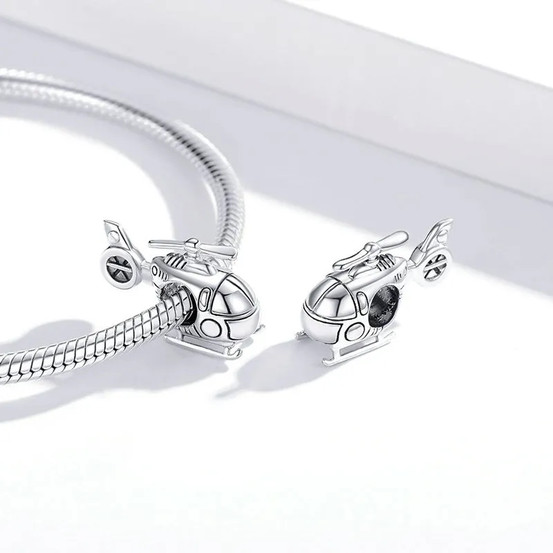 Pandora Style Silver Little Helicopter Charm - SCC1699