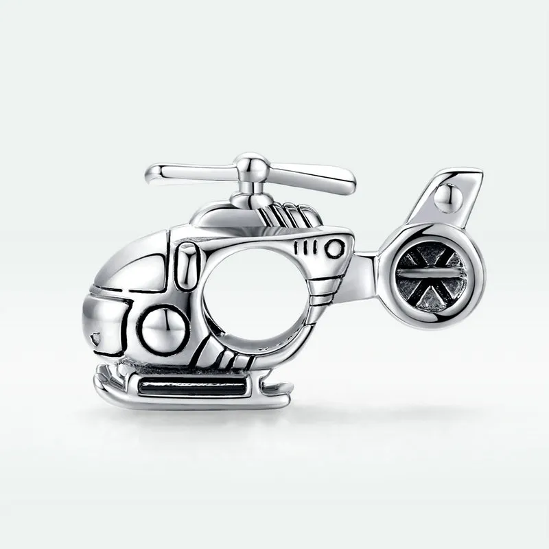 Pandora Style Silver Little Helicopter Charm - SCC1699