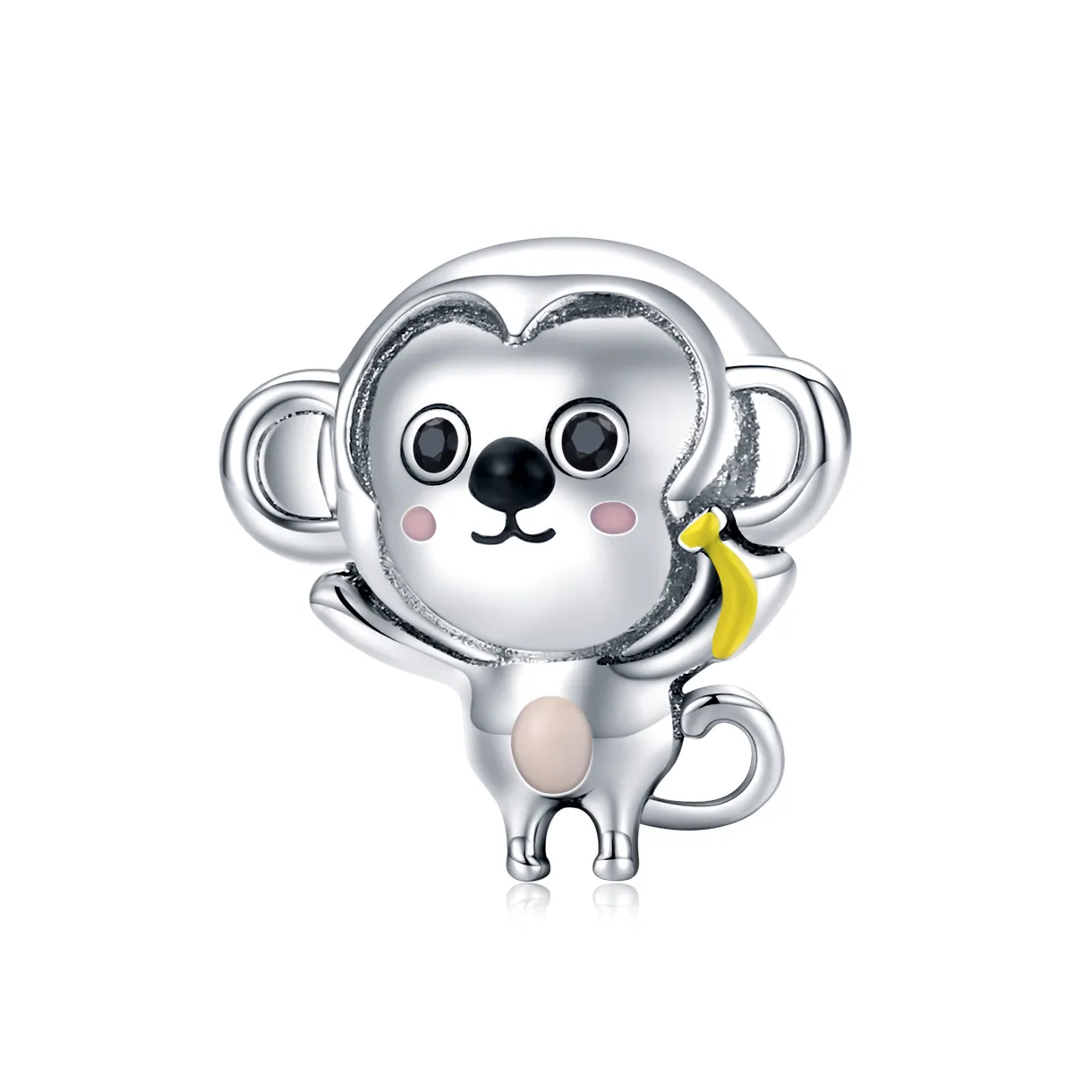 Pandora Style Silver Little Monkey Charm - SCC1575