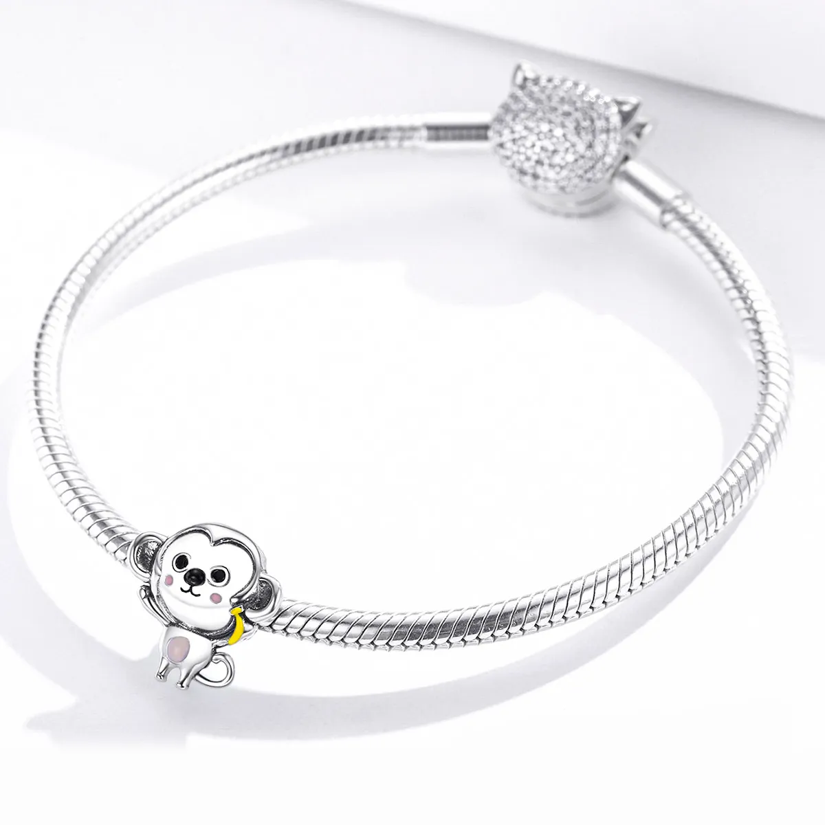 Pandora Style Silver Little Monkey Charm - SCC1575