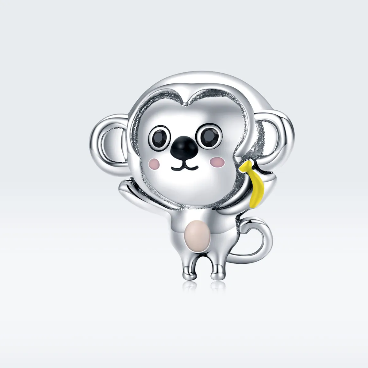 Pandora Style Silver Little Monkey Charm - SCC1575