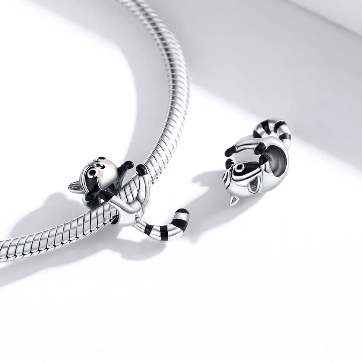 Pandora Style Silver Little Raccoon Charm - BSC403