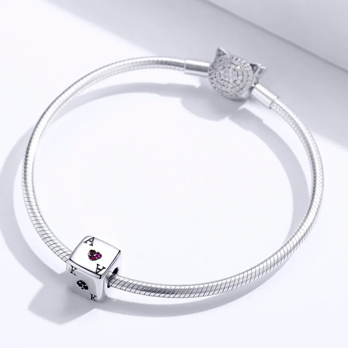 Pandora Style Silver Love Dice Charm - SCC1440