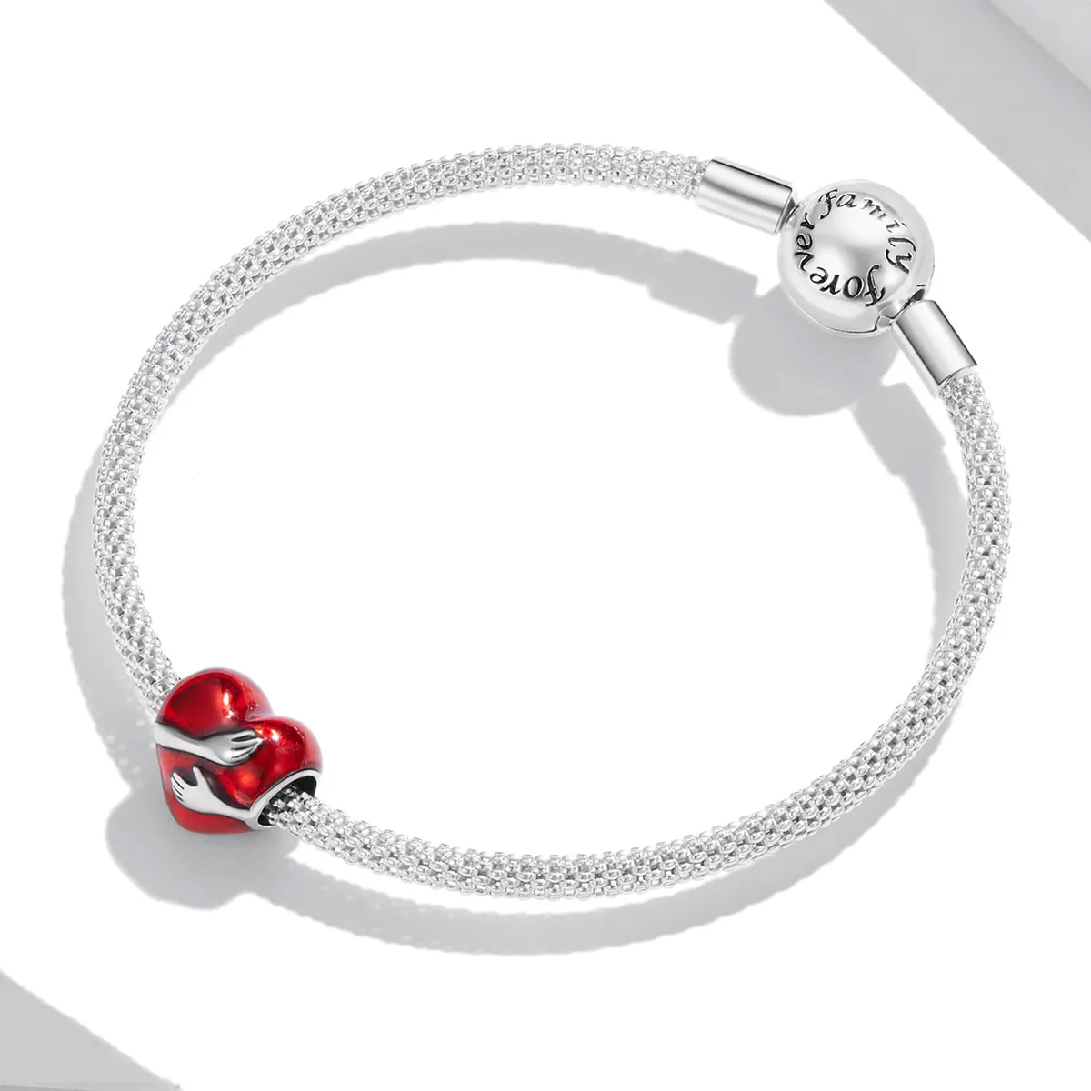 Pandora Style Silver Love Hugs Charm - SCC1847