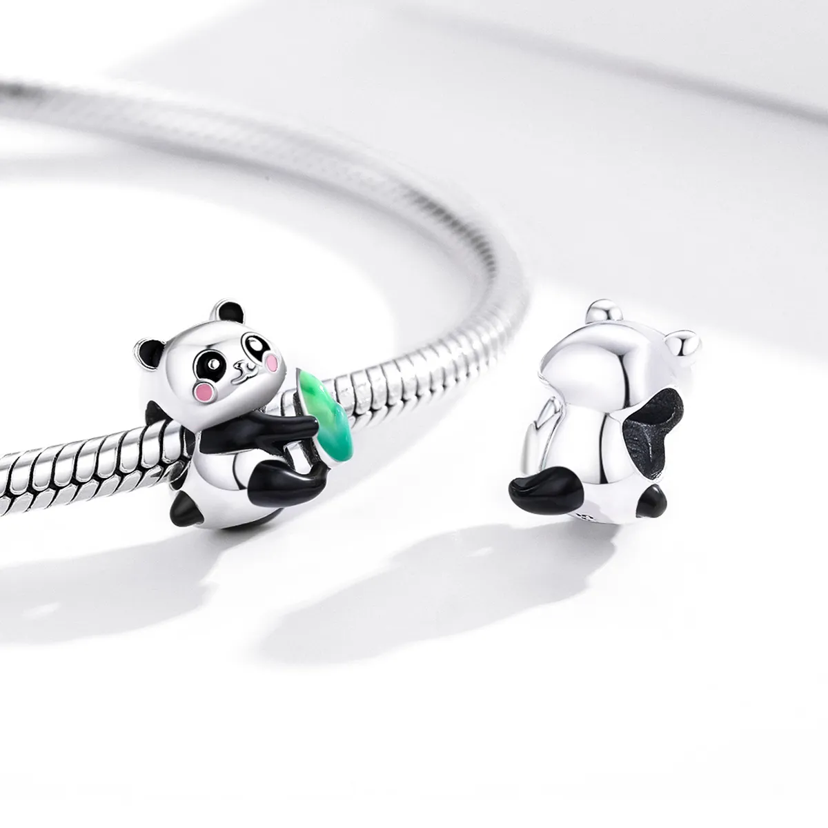 Pandora Style Silver Lovely Panda Cub Charm - SCC1832