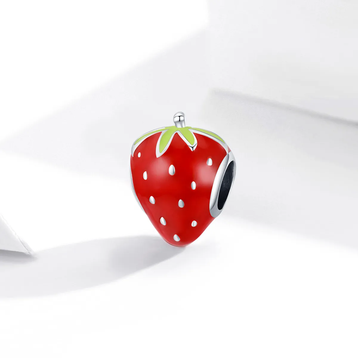 Pandora Style Silver Lovely Strawberry Charm - SCC1839