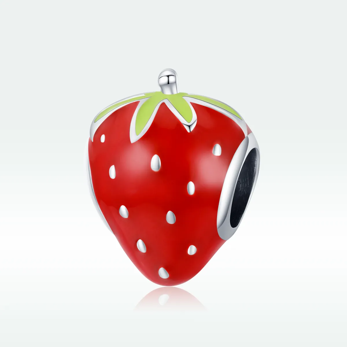 Pandora Style Silver Lovely Strawberry Charm - SCC1839