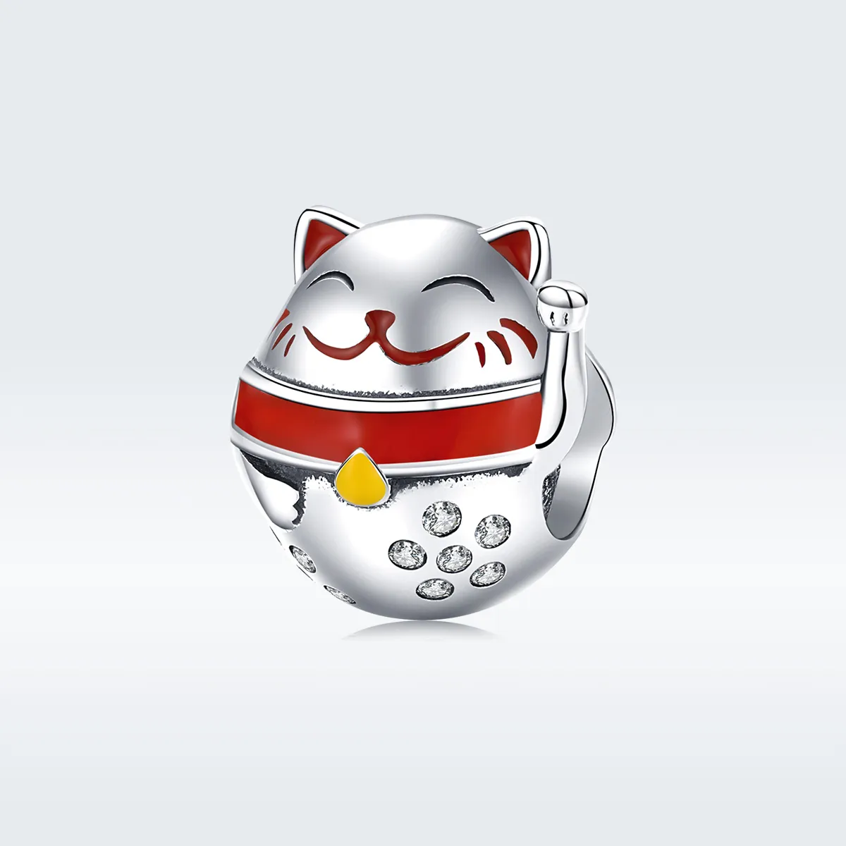 Pandora Style Silver Maneki Neko Charm - SCC1374