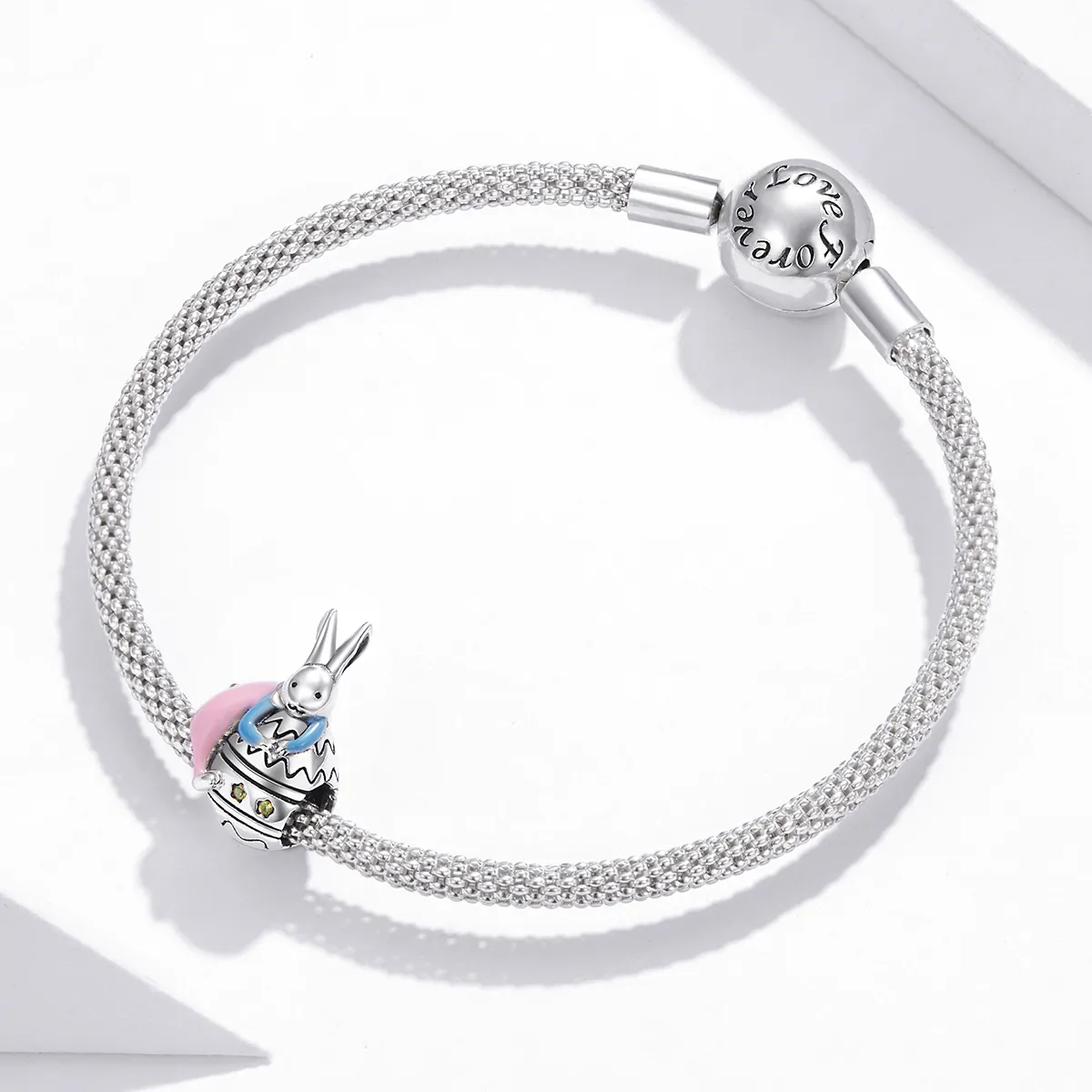 Pandora Style Silver Miss Rabbit Charm - SCC1754