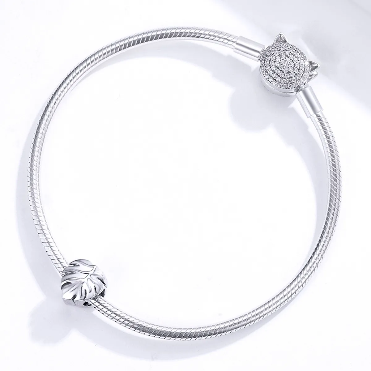 Pandora Style Silver Monstera Charm - BSC141