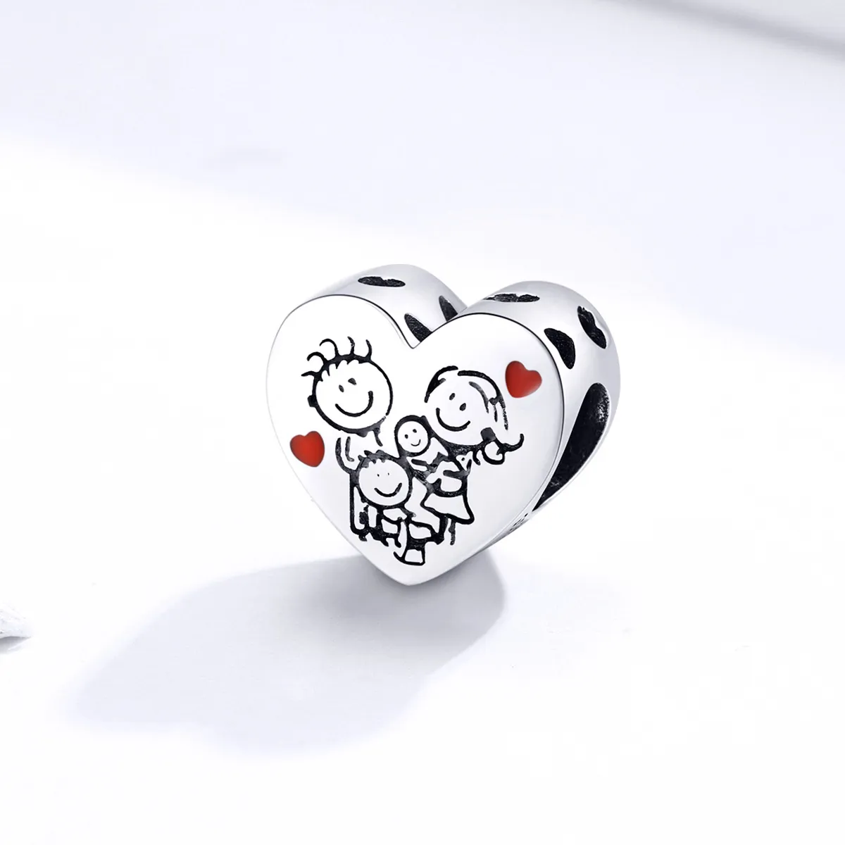 Pandora Style Silver My Family Charm - BSC237