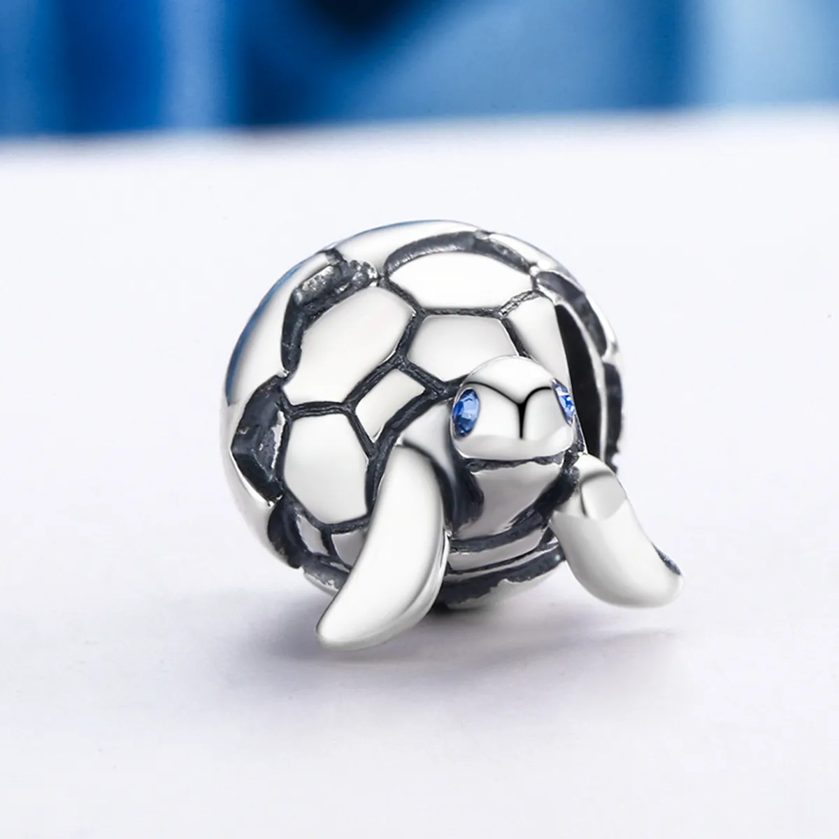 Pandora Style Silver Newborn Turtle Charm - SCC192