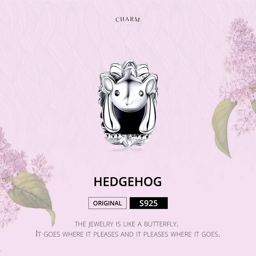 Pandora Style Silver Nino The Hedgehog Charm - SCC1420