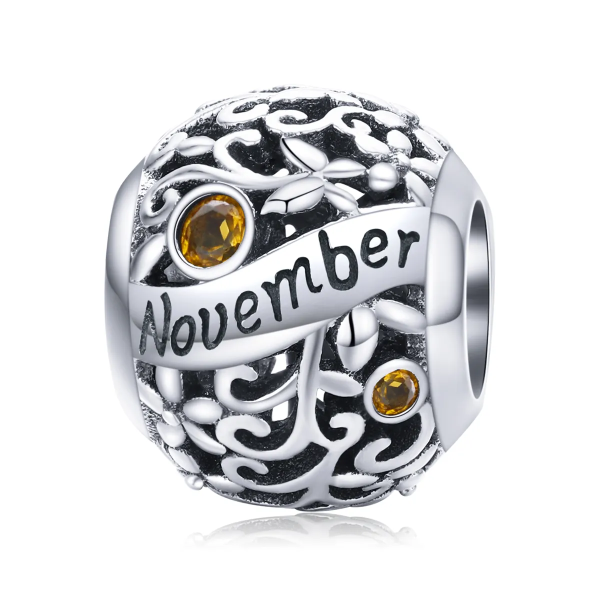 pandora style silver november birthstone charm scc1385 11