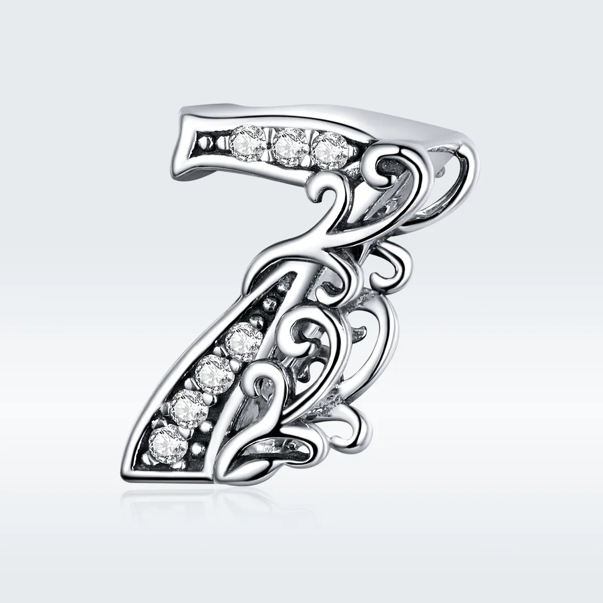 Pandora Style Silver Number 7 Charm - SCC1418-7