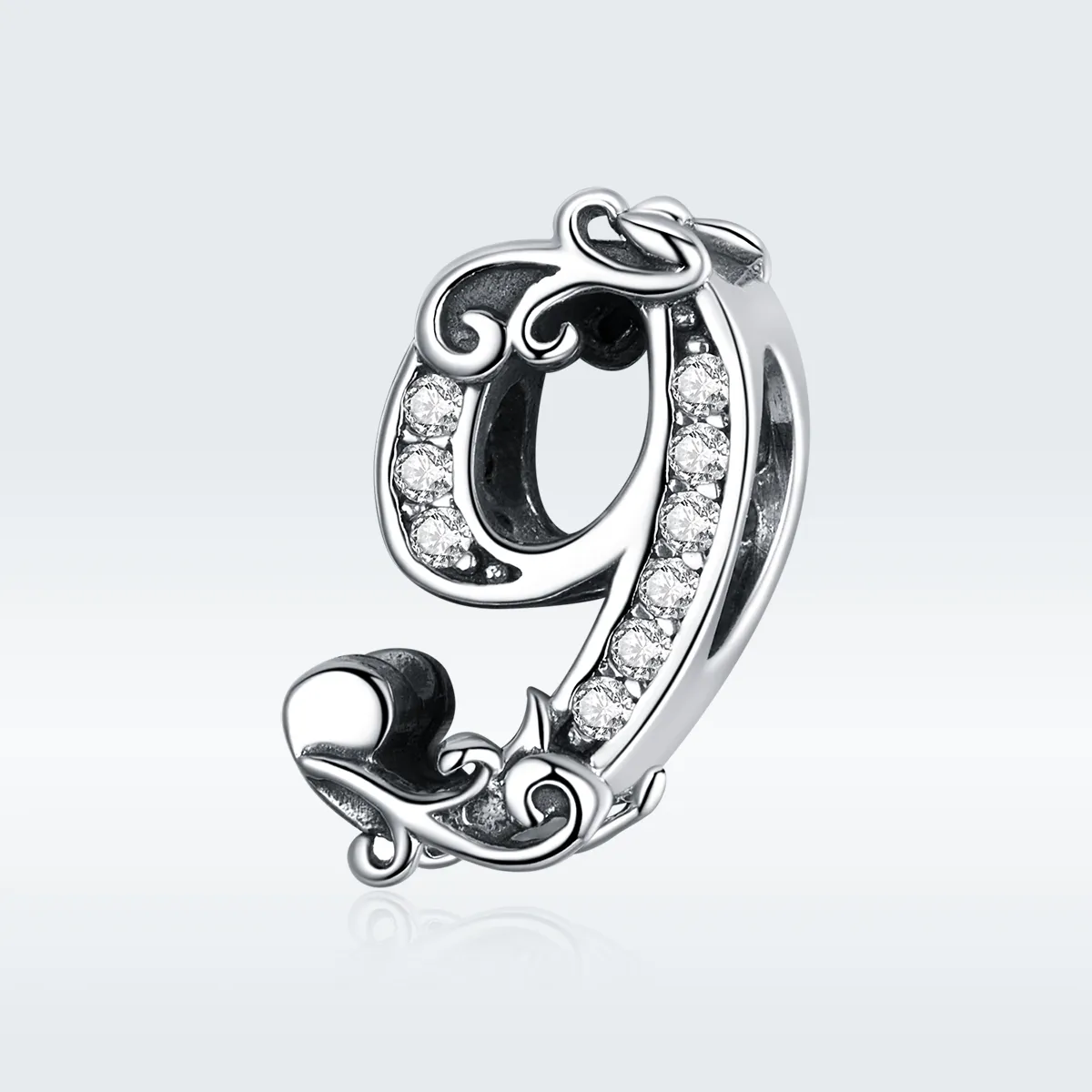 Pandora Style Silver Number 9 Charm - SCC1418-9