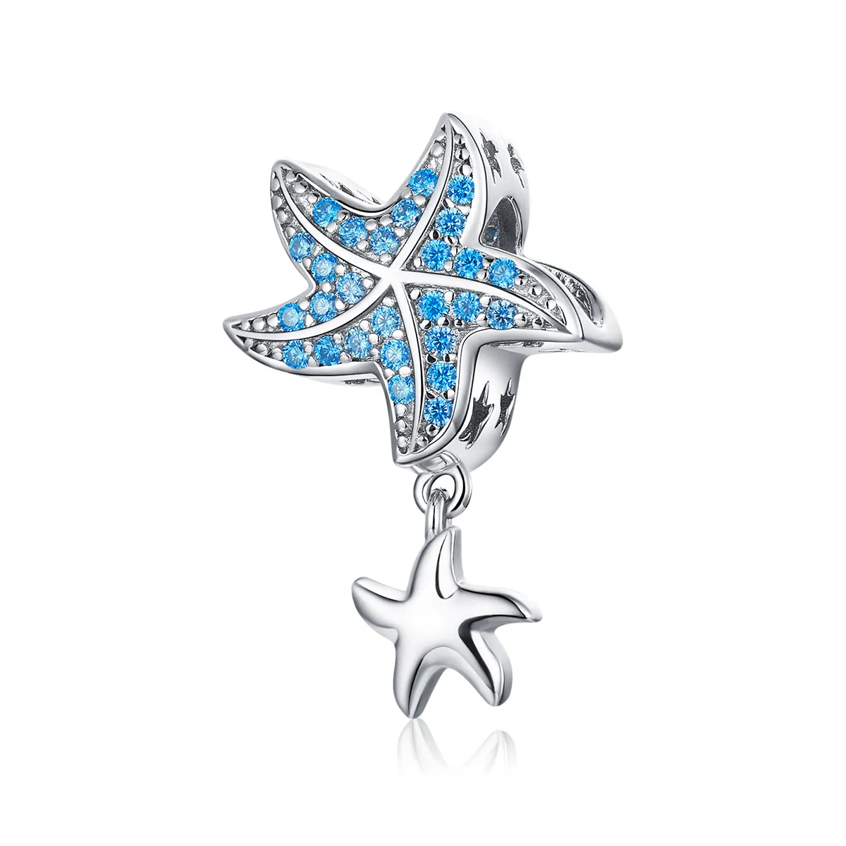 Pandora Style Silver Oceanic Starfish Charm - BSC252