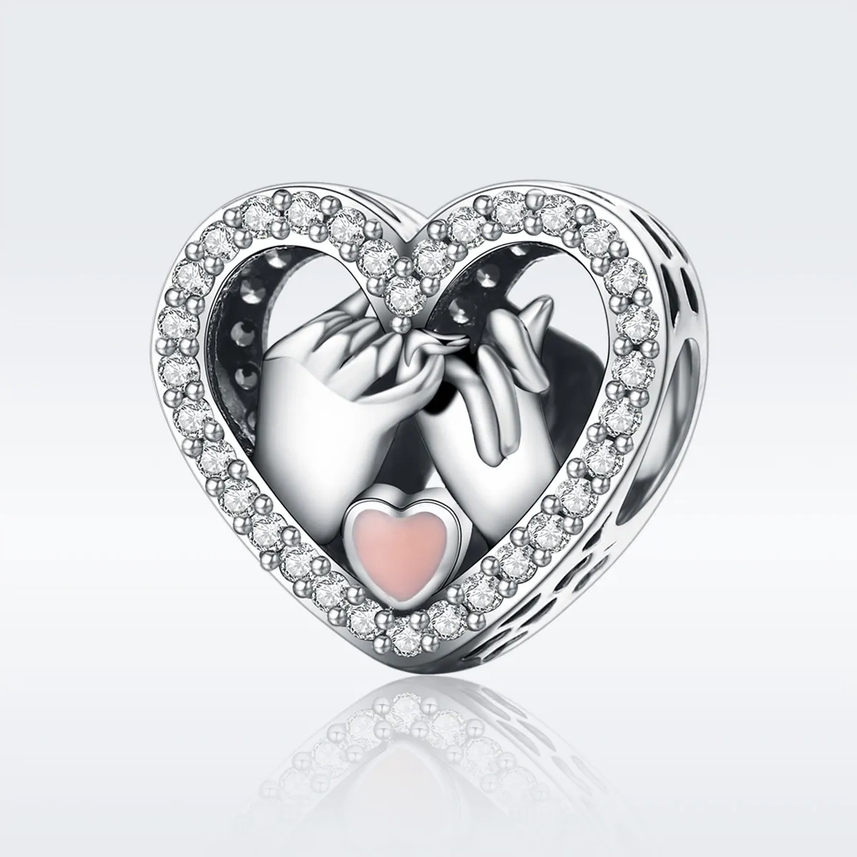 Pandora Style Silver Our Pinky Promise Forever Charm - SCC167