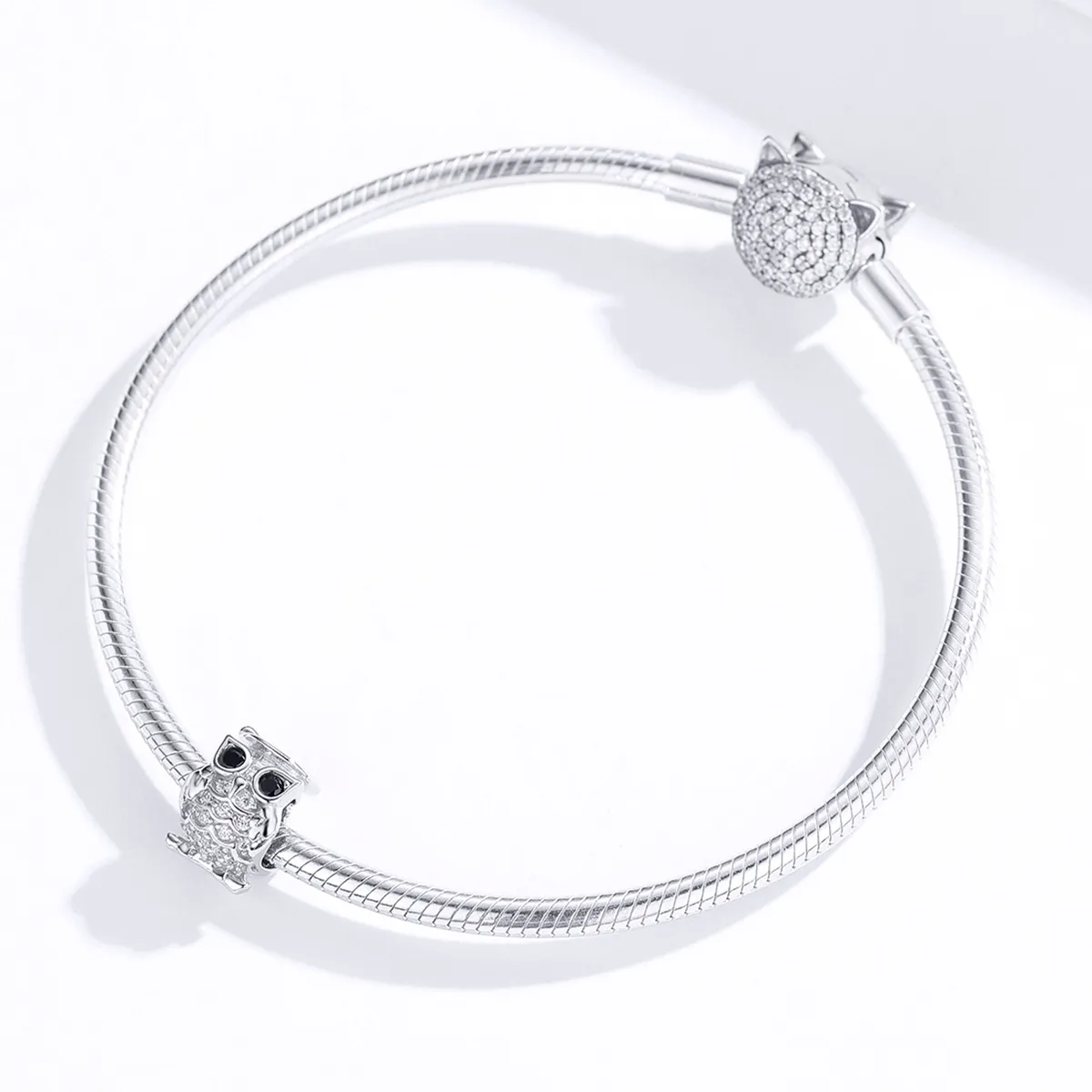 Pandora Style Silver Owl Charm - BSC124