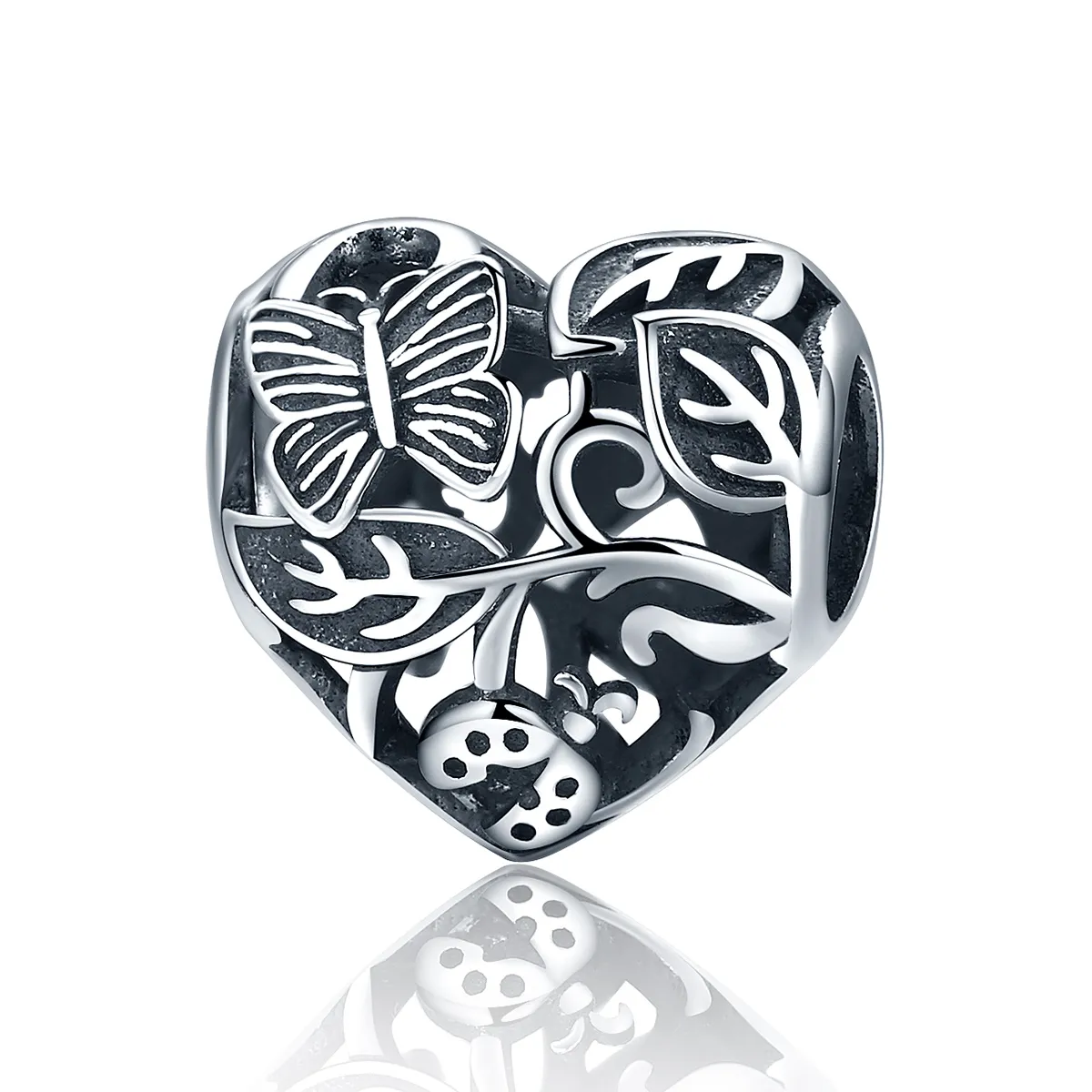 Pandora Style Silver Rain-Back Hage Charm - SCC155