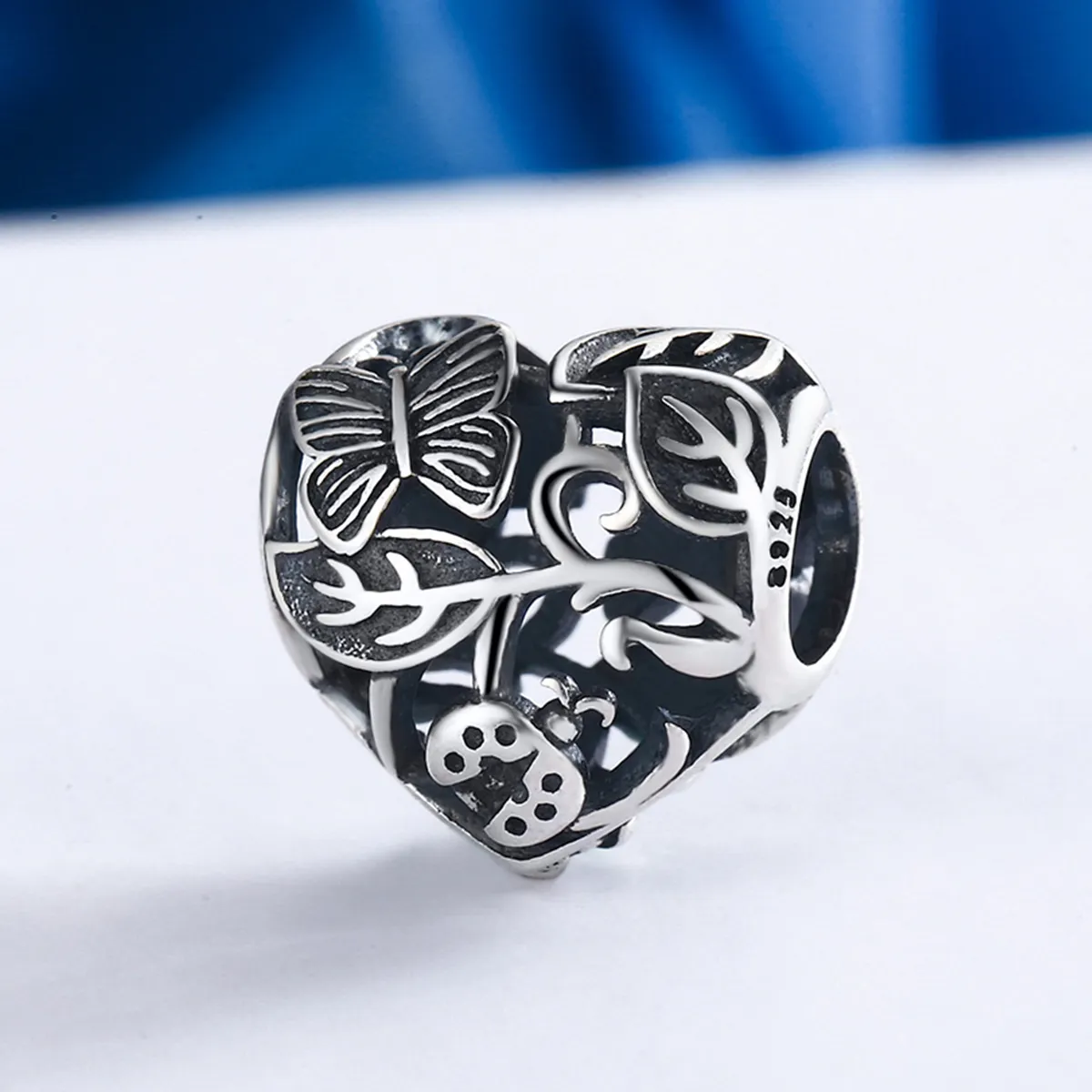 Pandora Style Silver Rain-Back Hage Charm - SCC155