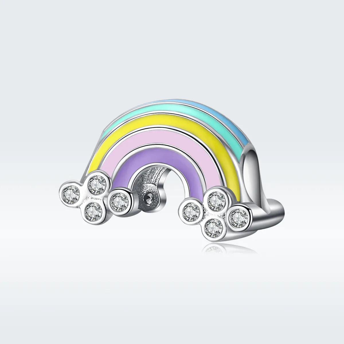 Pandora Style Silver Rainbow Charm - SCC1425