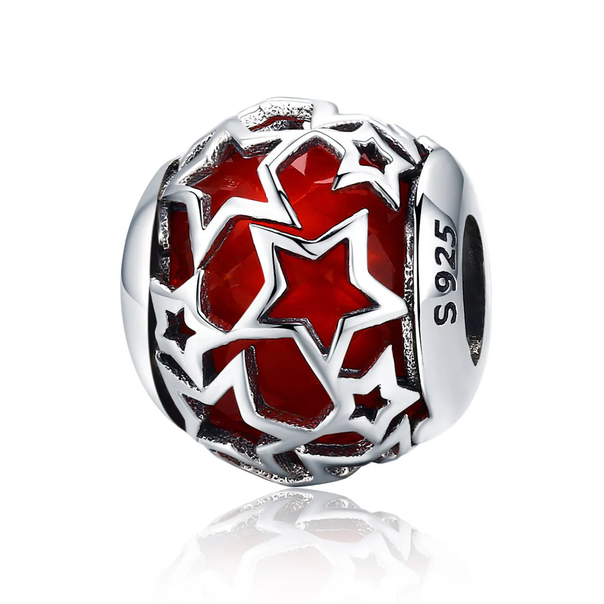 Pandora Style Silver Romantic Stars Charm - SCC509