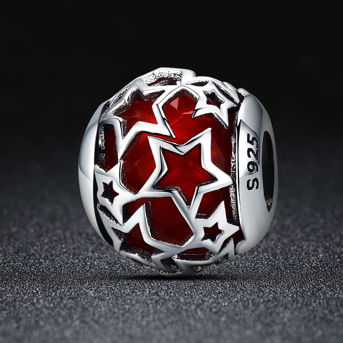 Pandora Style Silver Romantic Stars Charm - SCC509