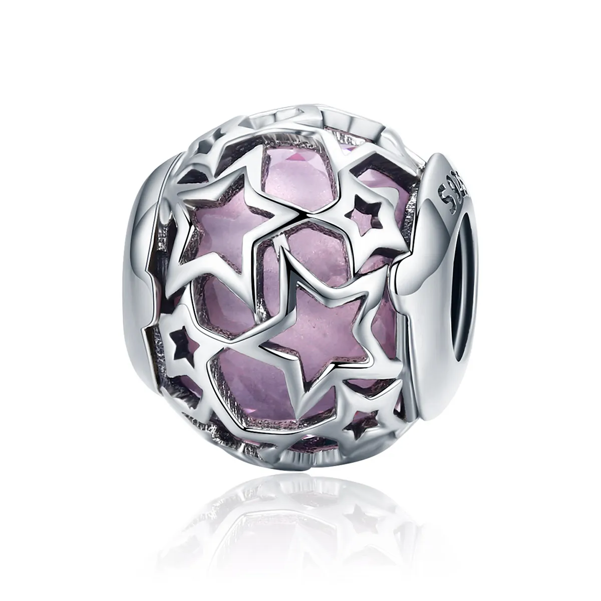 Pandora Style Silver Romantic Stars Charm - SCC510