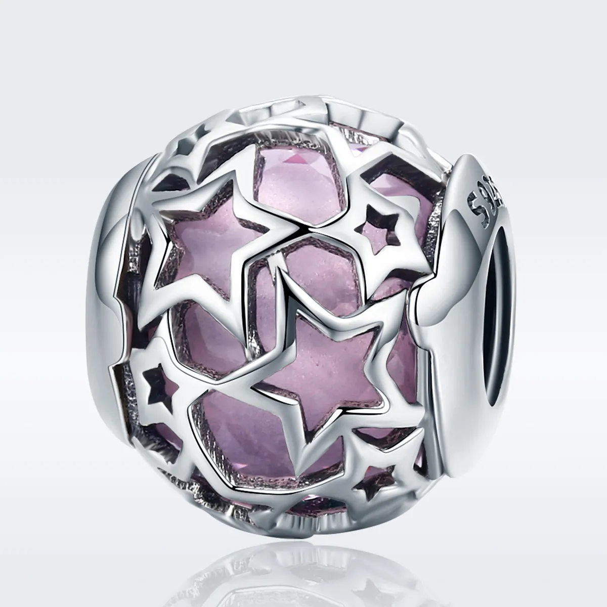 Pandora Style Silver Romantic Stars Charm - SCC510