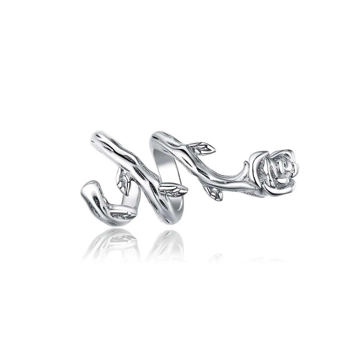 pandora style silver rose vines charm bsc310