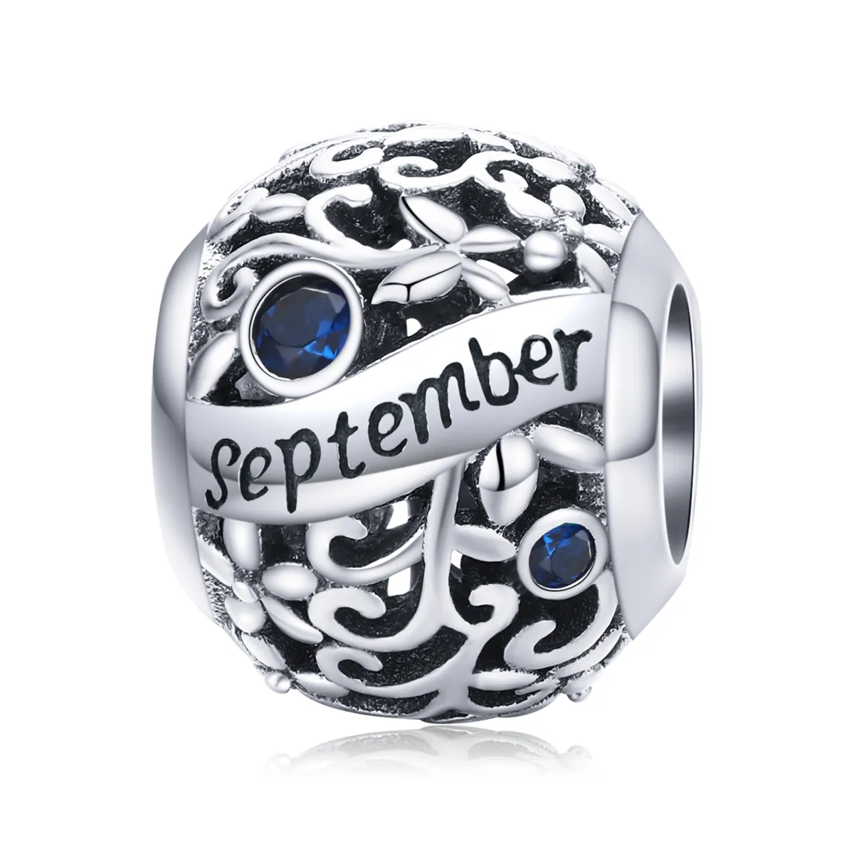 pandora style silver september birthstone charm scc1385 9